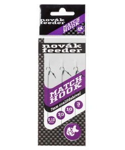 NOVÁKFEEDER MATCH HOOK 10-es horog 7mm-es csalitüskével
