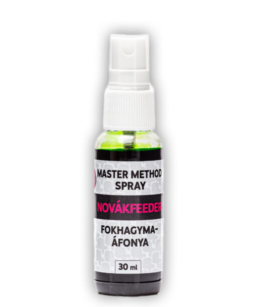 NOVÁKFEEDER MASTER METHOD AROMA SPRAY FOKHAGYMA-ÁFONYA 30ML